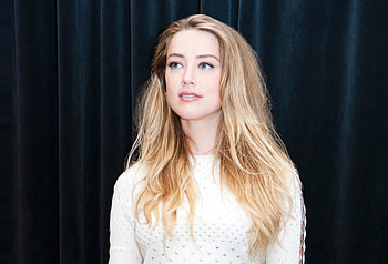 Beautiful, long hair, Amber Heard HD wallpaper