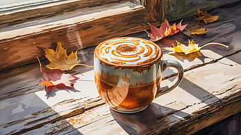 pumpkin spice latte, latte HD wallpaper