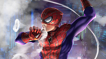 Spiderman Smoker, spiderman, superheroes, artwork, digital-art, art, artstation HD wallpaper