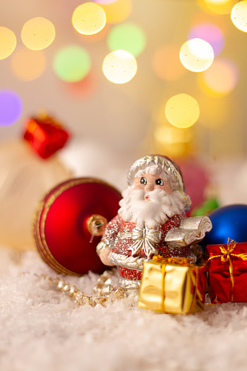 Holidays, New Year, Jack Frost, Santa Claus, Toys, Glare, Christmas HD phone wallpaper
