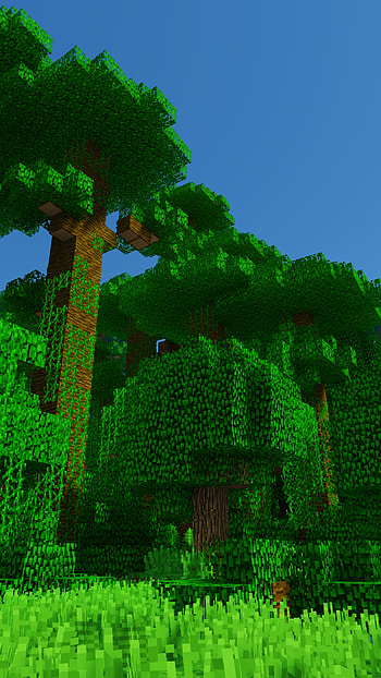 Minecraft Jungle Vibes: Ultimate Adventure, video game, Minecraft HD phone wallpaper