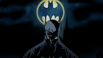 Batman Behind Bat Signal, batman, superheroes, digital-art, artwork HD wallpaper