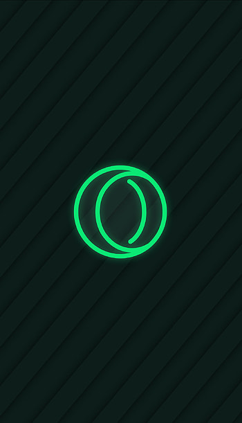 opera GX neón green, formal, symbol, neon, visual_effect_lighting, verde HD phone wallpaper