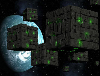 Borg Attack, tv, earth, scifi, attack, science fiction HD wallpaper
