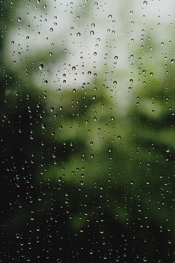 Rain, Drops, Macro, Wet, Surface, Glass HD phone wallpaper