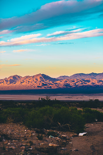 Nature, Sky, Mountains, Clouds, Sand, Desert, Las Vegas, Usa, United States HD phone wallpaper