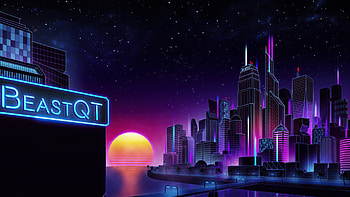 Retrowave City Evening Sunset, retrowave, artist, artwork, digital-art, artstation HD wallpaper