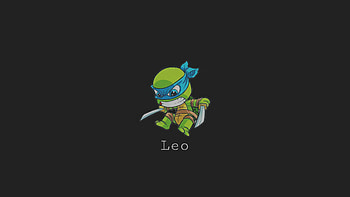 Leo Tmnt Minimal , teenage-mutant-ninja-turtles-mutant-mayhem, teenage-mutant-ninja-turtles, animated-movies, 2023-movies, movies, minimalism, minimalist, artist, artwork, digital-art HD wallpaper