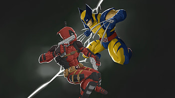 Deadpool Vs Wolverine Fanart, deadpool, wolverine, superheroes, artwork, art, digital-art HD wallpaper