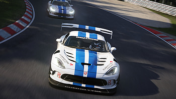 Dodge SRT Viper In Nurburgring Nordschleife Récord, Nürburgring, Dodge Viper SRT10 ACR, Dodge Viper ACR, Dodge Viper, Dodge, video game, Assetto Corsa HD wallpaper