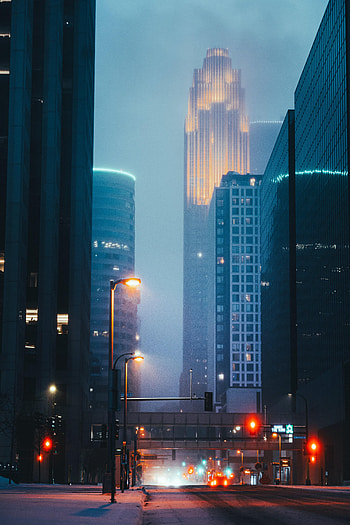Cities, Cars, City, Building, Lights, Street HD phone wallpaper