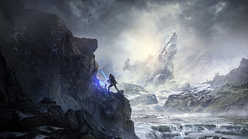 Star Wars Mountain War HD wallpaper