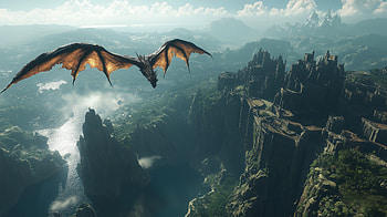Elden Ring Dragon : Soaring Through Mystical Realms, video game, Elden Ring, dragon HD wallpaper
