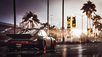 Sports, Cars, Road, Wet, Car, Machine, Sports Car HD wallpaper