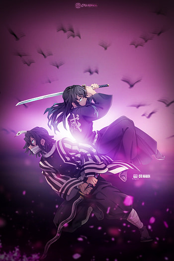 Obanai e tokito, zedge, hashiras, kimetsu, hashira, animes, anime HD phone wallpaper