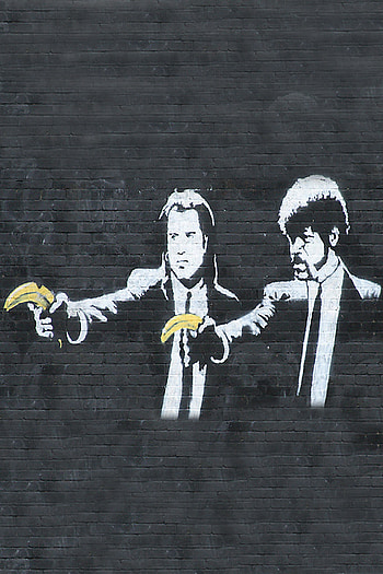 Banksy Pulp Fiction Android . Banksy Pulp Fiction Android HD phone wallpaper