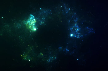 Green Nebula, Blue nebula , Open space serenity, Aesthetic elegance HD wallpaper