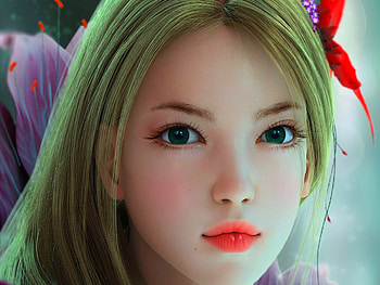 BEAUTY, digital, art, face, girl HD wallpaper