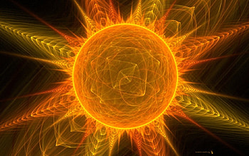 Sun, nature, abstract, 3d HD wallpaper