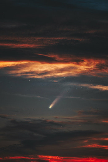 Comet, Nature sky clouds stars, Portrait display resolution HD phone wallpaper
