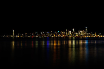 Minimal, cityscape, Seattle HD wallpaper