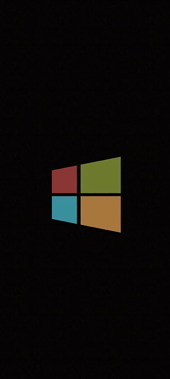 Windows Logo in Black, amoled, design, oled, technology, microsoft HD phone wallpaper