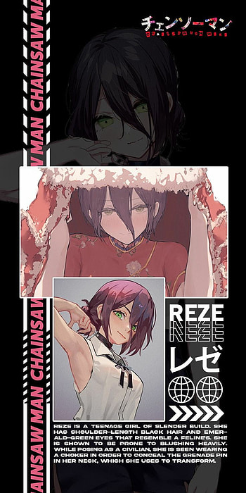 Reze, manga, anime HD phone wallpaper