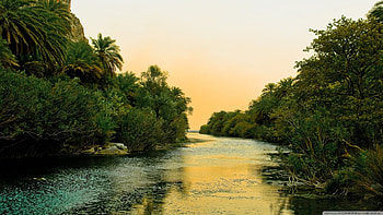 Gorgeous River, River, Sky, Tree, Mountain HD wallpaper