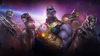Marvel Future Fight Thanos Childrens, marvel-future-fight, games, supervillain, deviantart, thanos HD wallpaper