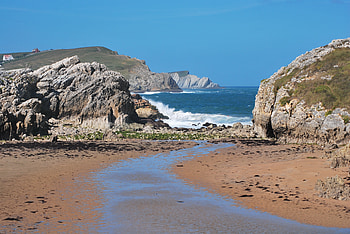 Nature, Sea, Shore, Bank, Spain, Cantabria HD wallpaper