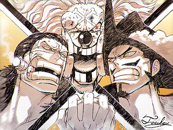 Cross Guild - Crocodile, Buggy, and Mihawk, Anime, One Piece, Crocodile (One Piece), Buggy (One Piece), Dracule Mihawk HD wallpaper