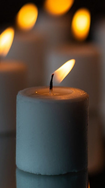Candles, Candle Flames, White Candle HD phone wallpaper
