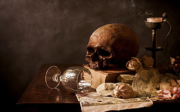 Art , Death, Objects, Skeletons, Still Life HD wallpaper