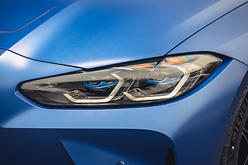 BMW Blue Vision — Headlight, BMW HD wallpaper