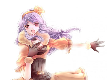 ~Shijou Takane~, anime, pretty, flower, Shijou Takane, idolmaster, gloves, long hair HD wallpaper
