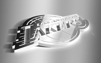 3D logo, Los Angeles Lakers HD wallpaper