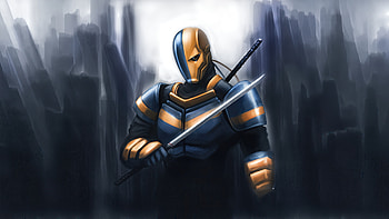 Shadow Of The Deathstroke, deathstroke, supervillain, superheroes, artwork, art, digital-art, deviantart HD wallpaper