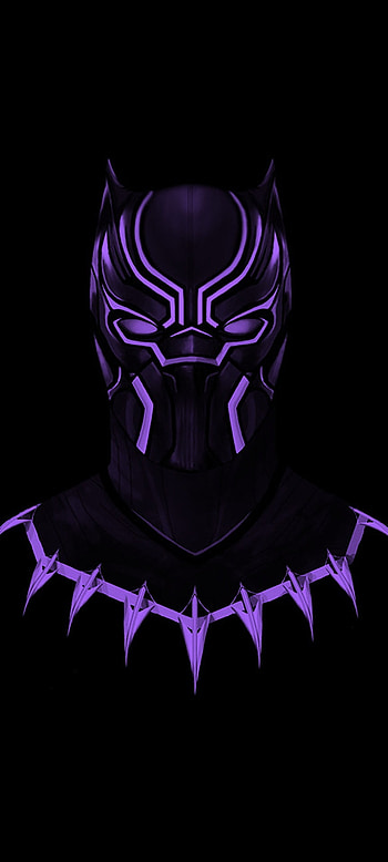 Black Panther, purple black panther HD phone wallpaper