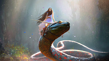 A Driad From The Old World, artist, artwork, digital-art, artstation HD wallpaper