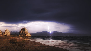Lightning Storm At Scenic Splendor, thunderstorm, lightning, nature HD wallpaper