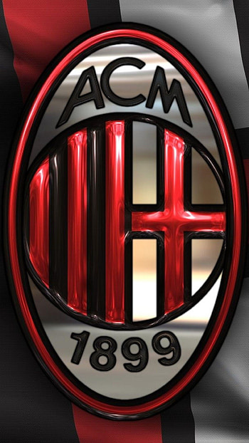 Logo AC Milan (Sports), AC Milan fan creations, Stylish Milan logo, Milan football enthusiasm HD phone wallpaper