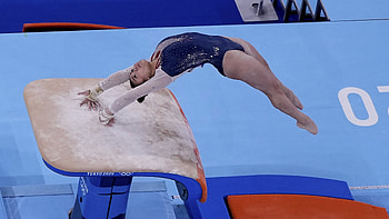 Vault gymnastics, Simone Biles, Olympic training videos, Mind and body HD wallpaper