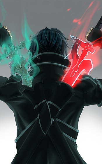 Kirito, Sword Art Online, Animated series, Virtual reality adventures HD phone wallpaper