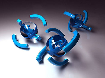 Connectables, blue plastic pieces, marbles, connecting, spheres HD wallpaper