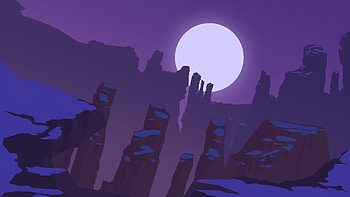 Canyon Minimalism , canyon, minimalism, artist, artwork, digital-art, deviantart HD wallpaper