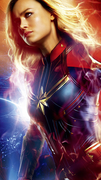Brie Larson, Captain Marvel, Movie, High quality HD phone wallpaper