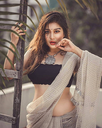 Saree Babe, face, lip HD phone wallpaper