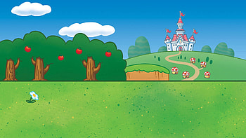 Super Mario : Castle Meadow / Mushroom Path — / Orchard Run, Super Mario HD wallpaper
