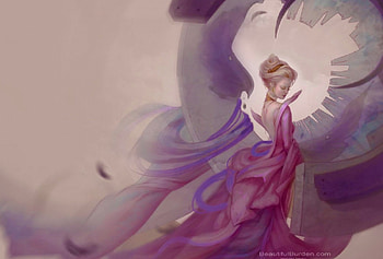 Beautiful Burden, punk, art, figure, girl, beautiful, woman, lady, digital, fantasy, pretty, lovely, female HD wallpaper