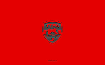 Trinidad and Tobago national football team, red background, football team, emblem, CONCACAF, Trinidad and Tobago, football, Trinidad and Tobago national football team logo, North America HD wallpaper